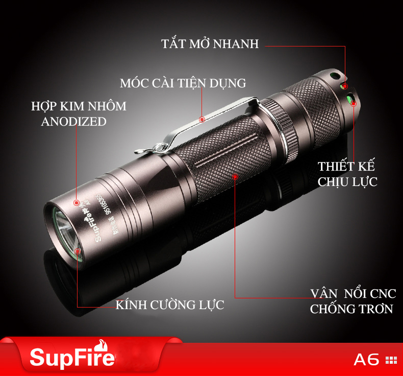 đèn pin SupFire A6