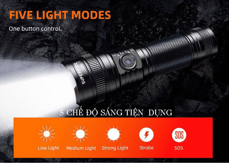 đèn pin SuperFire L16-T